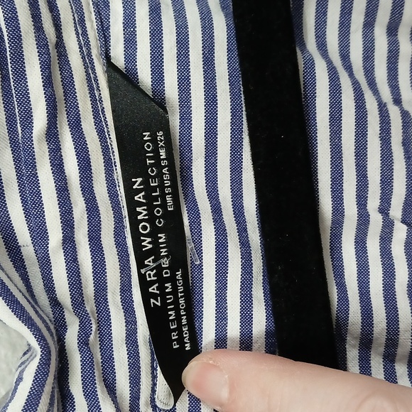 Zara knotted poplin shirt w/ Thin straps Size Small - Picture 4 of 5